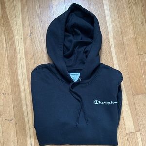 NWOT Mens Black Champion Hooded Sweatshirt